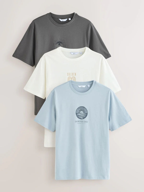Graphic Print T-Shirts 3 Pac